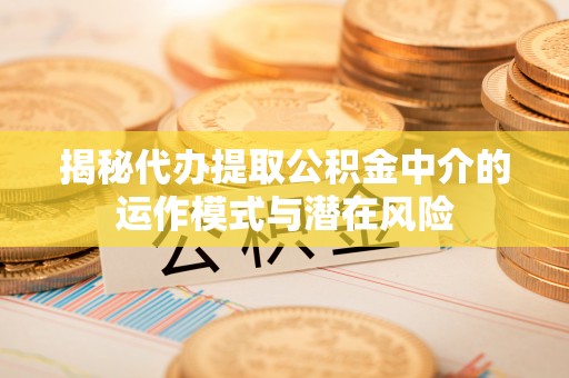 长治揭秘代办提取公积金中介的运作模式与潜在风险